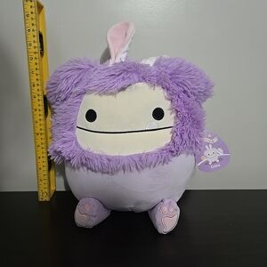 Squishmallows 12" Dilka Lavender Bigfoot with Bunny Ears Medium Plush NWT
